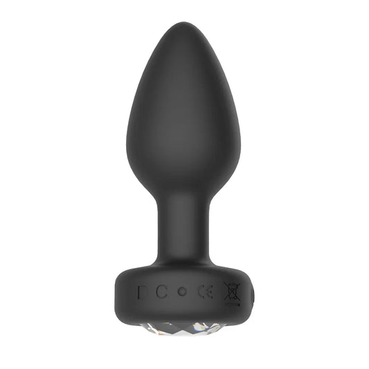 Plug anal de silicone com vibro por aplicativo
