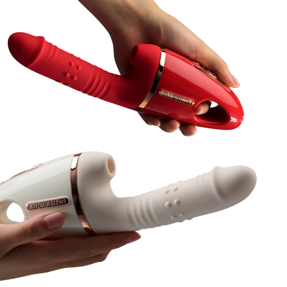 Super vibrador metralhadora 3 em 1 - Infinite Touch vermelho