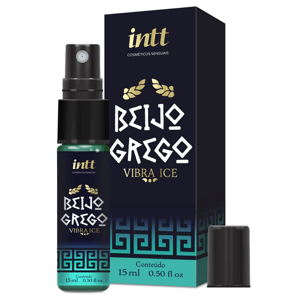 Gel Vibra Ice Beijo Grego Intt Sabor Menta com Cereja 15ml