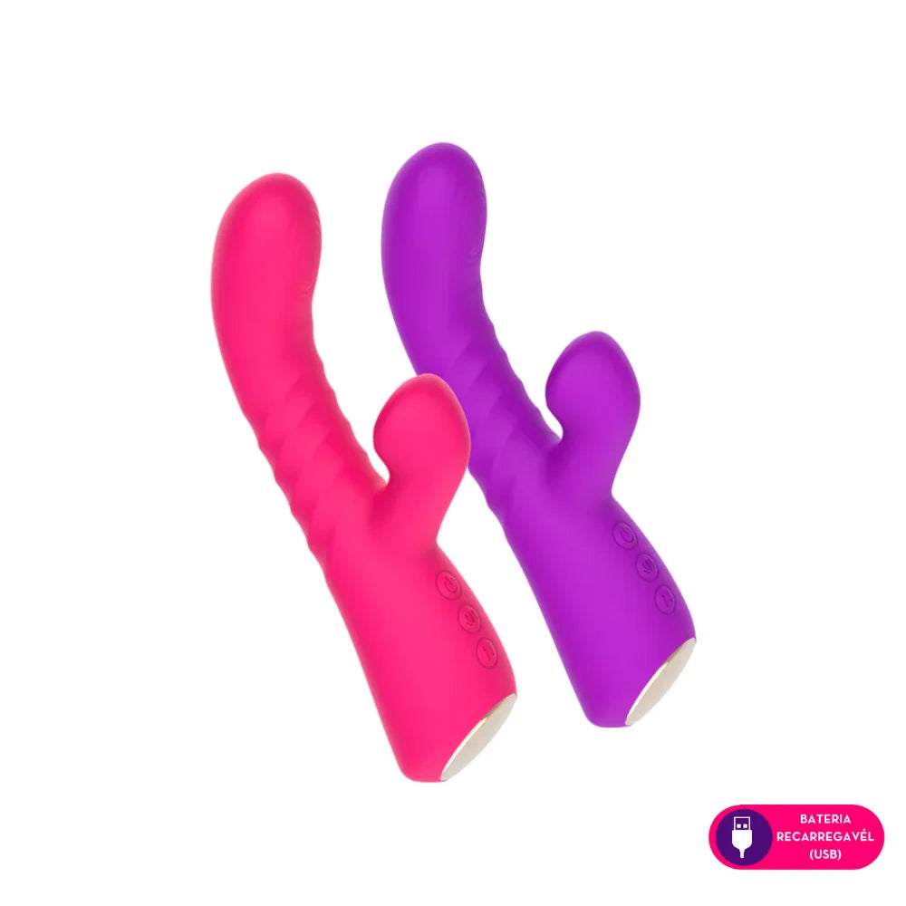 Vibrador Estimulador 3 em 1 com aquecimento