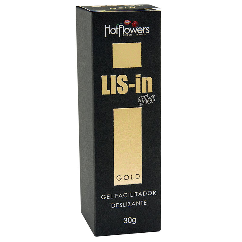 Gel Anal Facilitador de Deslizamento Lis-In Gold Versão Hot 30g