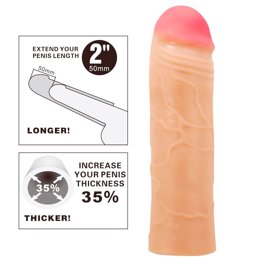 Capa Peniana com Extensor Pênis - Chane - PRETTY LOVE