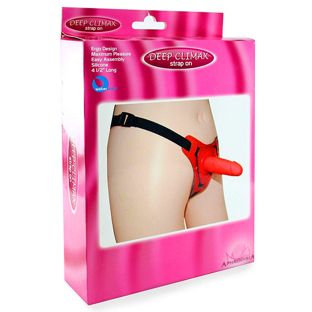 Strap On Deep Climax - Cinta com Penetrador Ponto G 13 cm x 3,5 cm