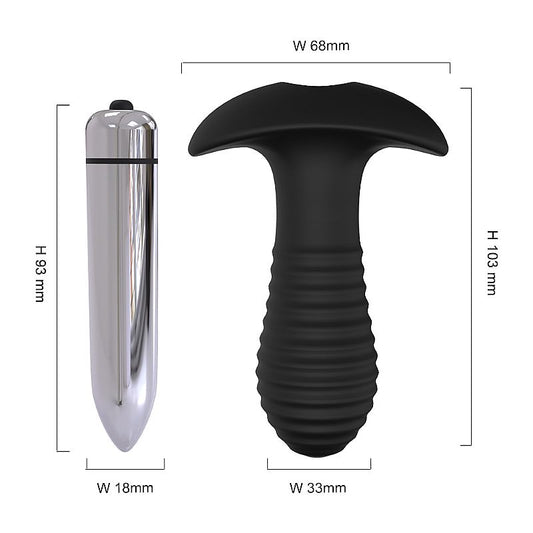 Plug Anal com Vibro Spiral- S-Hande