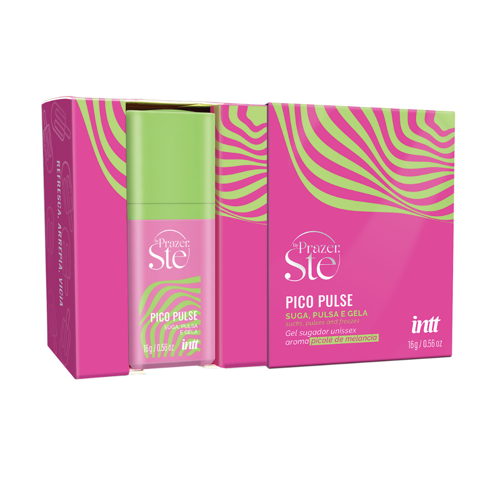 Pico Pulse Melancia Gel Suga Vibra Pulsa 16G Intt