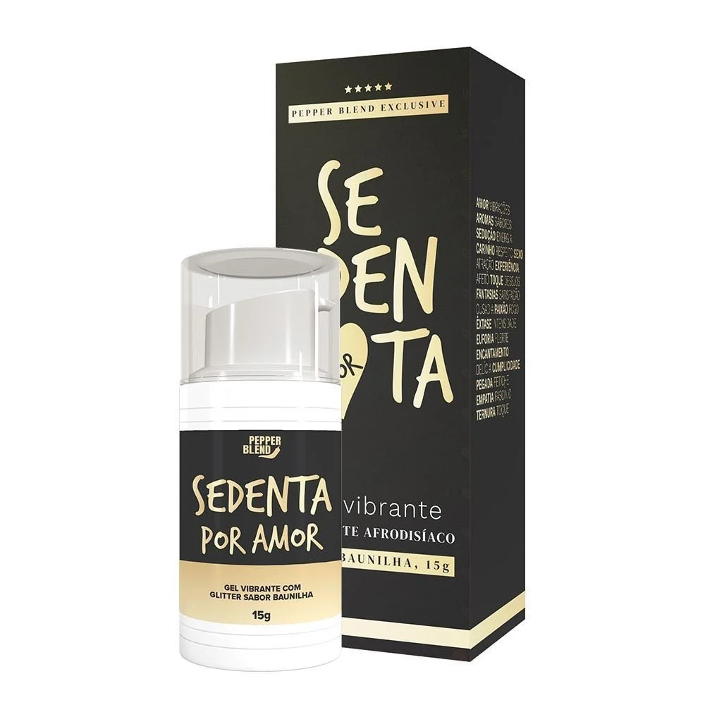 SEDENTA POR AMOR GEL BEIJÁVEL COM GLITTER 15G PEPPER BLEND