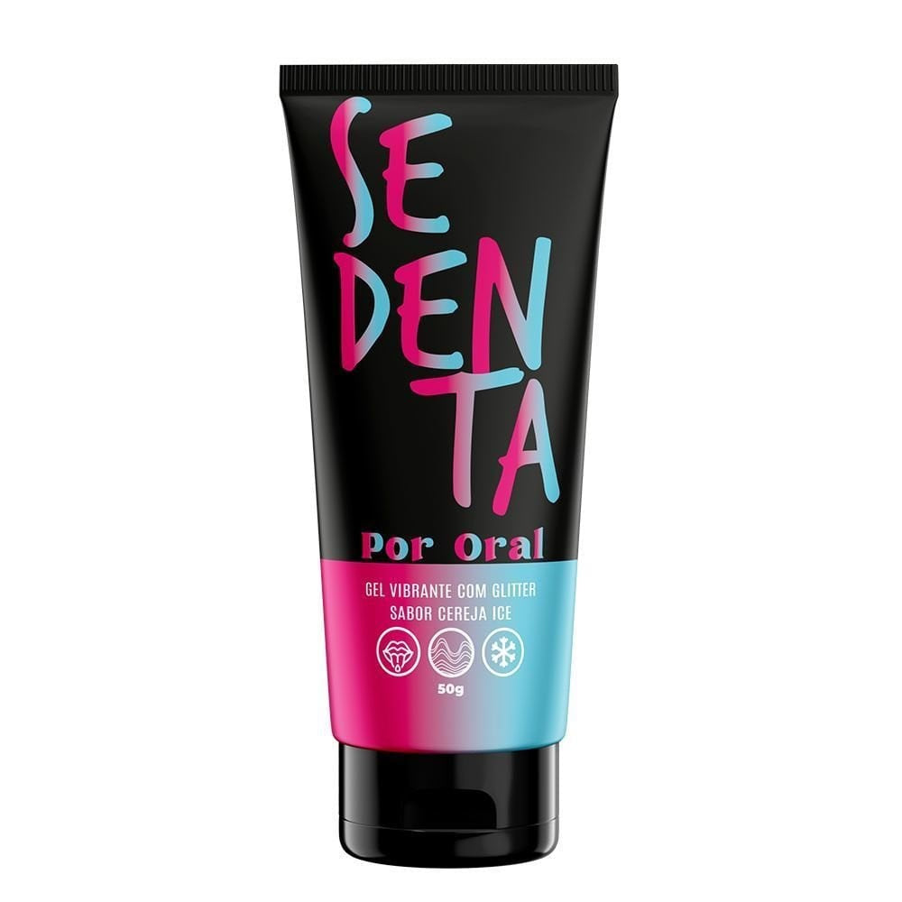 Gel Comestível Sedenta Por Oral Eletrizante Com Glitter 50g