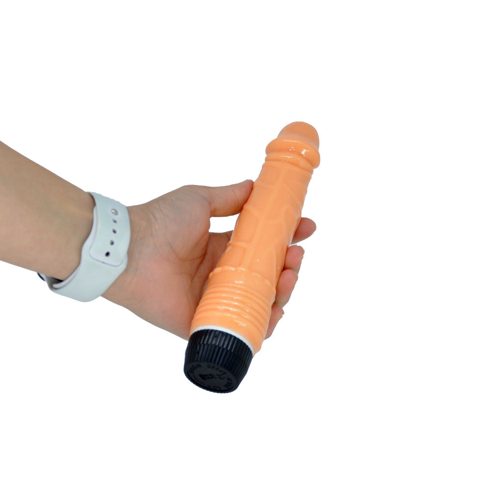 Prótese Peniana Realística com Vibro e Glande Saliente 20 x 3,5 cm