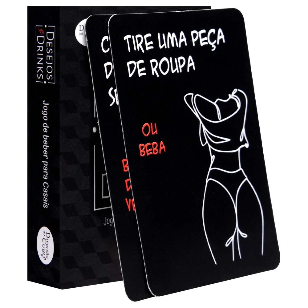 Jogo Desejos e Drinks para Casais – Diversão ao Cubo
