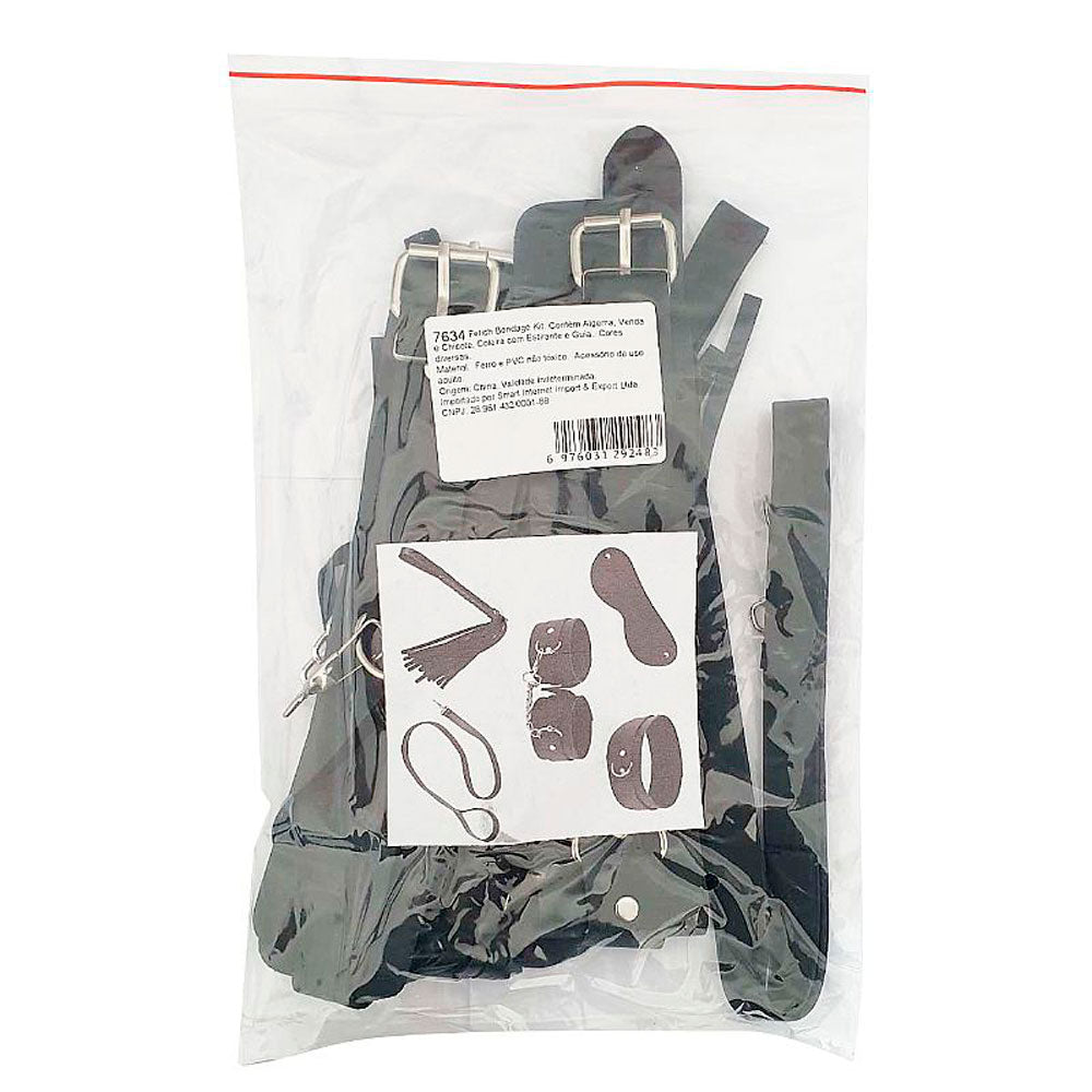 Kit Sado Erótico - Bondage 2 com 5 Acessórios Exclusivos