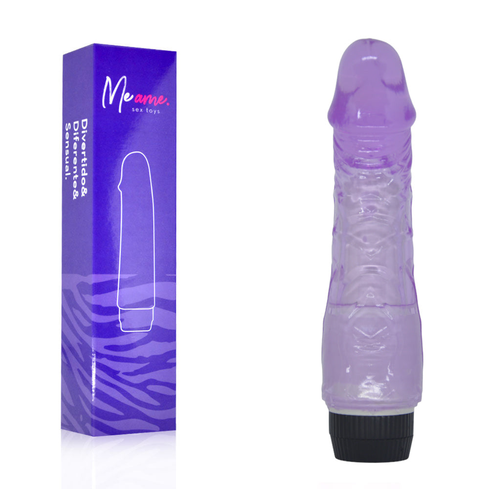 Prótese Peniana Realística com Vibro e Glande Saliente 19 x 4 cm