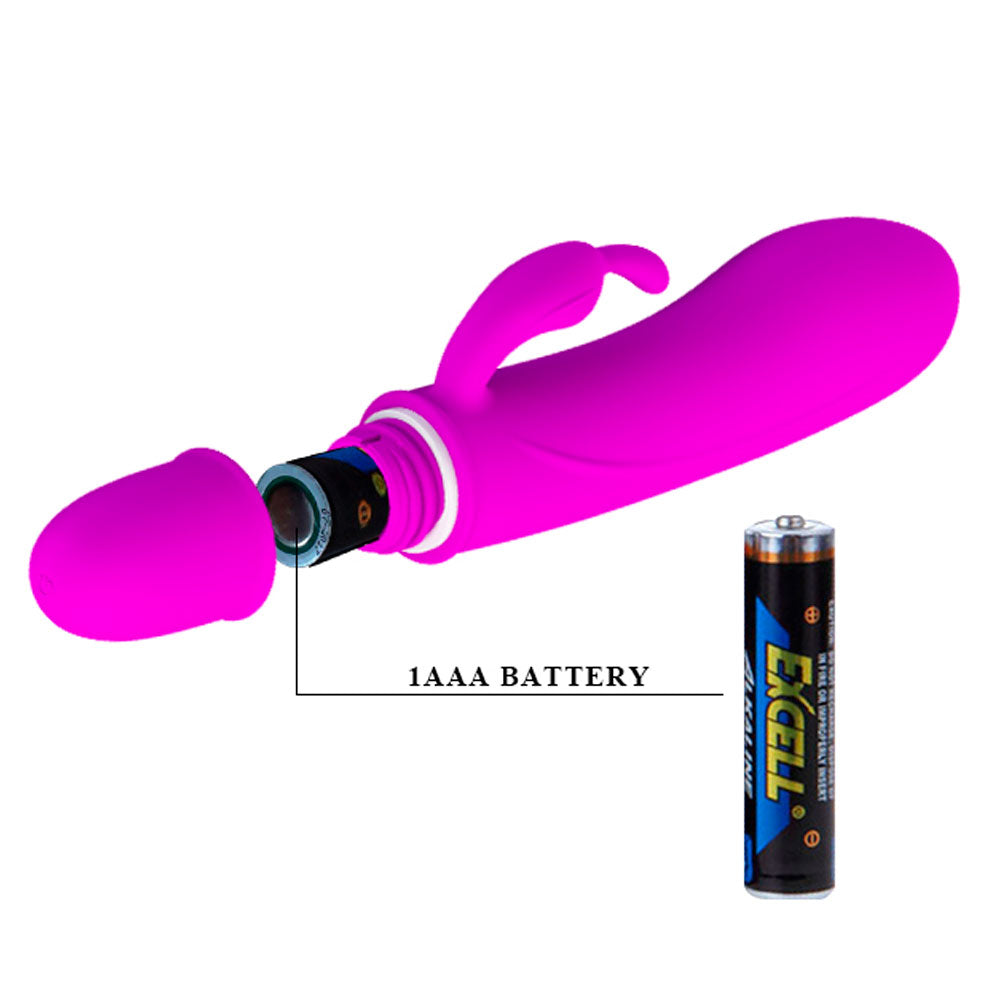 Vibrador Duplo com 10 Funções de Vibração Caesar Soft Touch 12 cm x 2,5 cm - Coleção Pretty Love