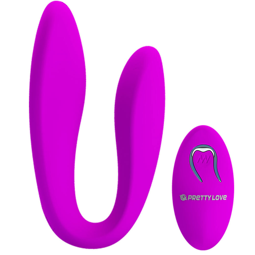 Vibrador Para Casal com 12 Modos de Vibração e Controle Wireless 10 x 5,5 cm - Pretty Love Letitia