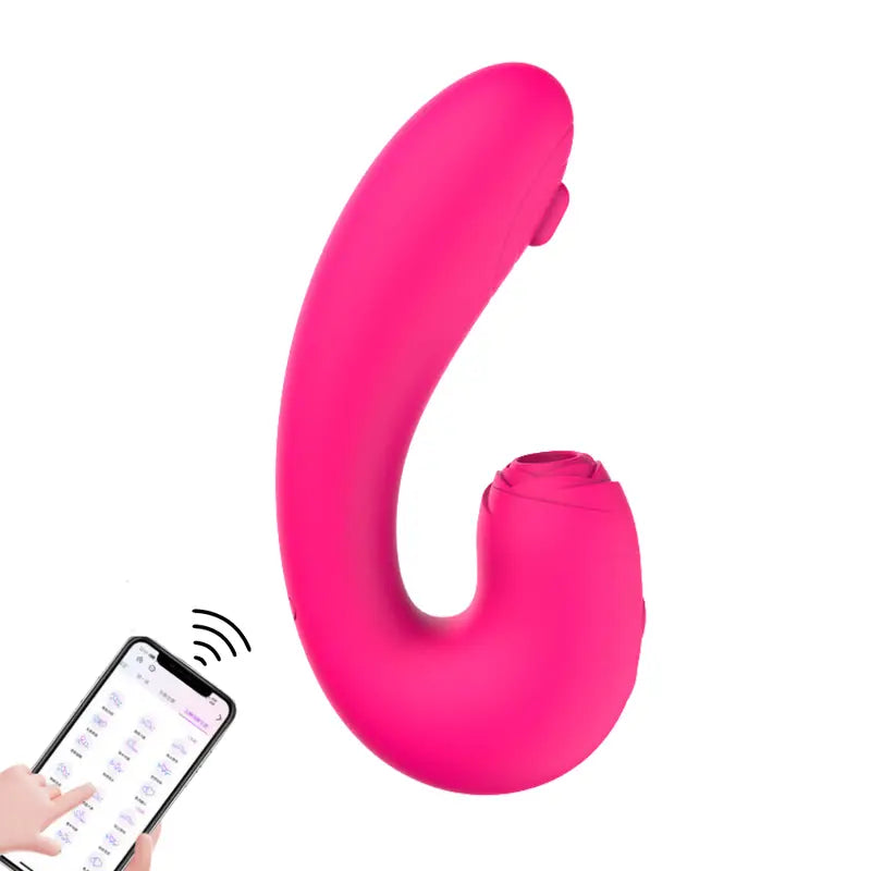 Vibrador de casal com pulsação e sucção Preto- Nv Toys Dika