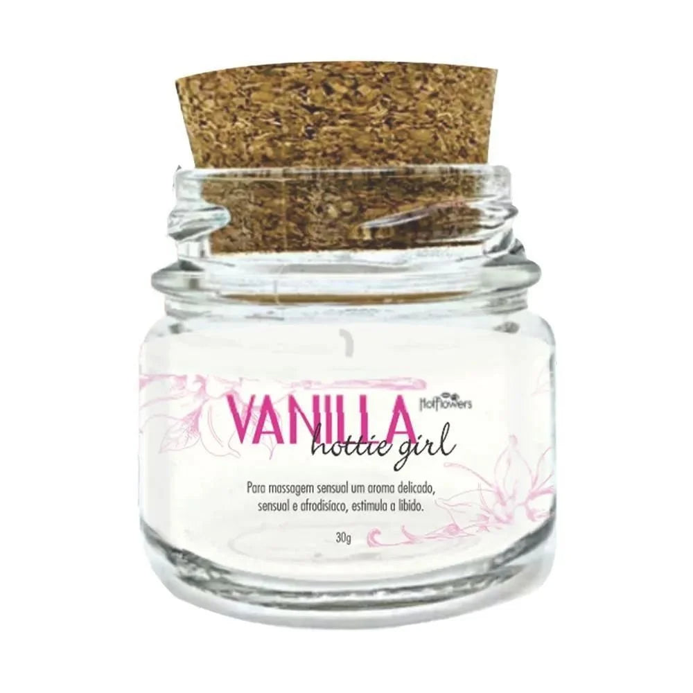 HOTTIE GIRL VANILLA VELA PARA MASSAGEM 30G HOT FLOWERS