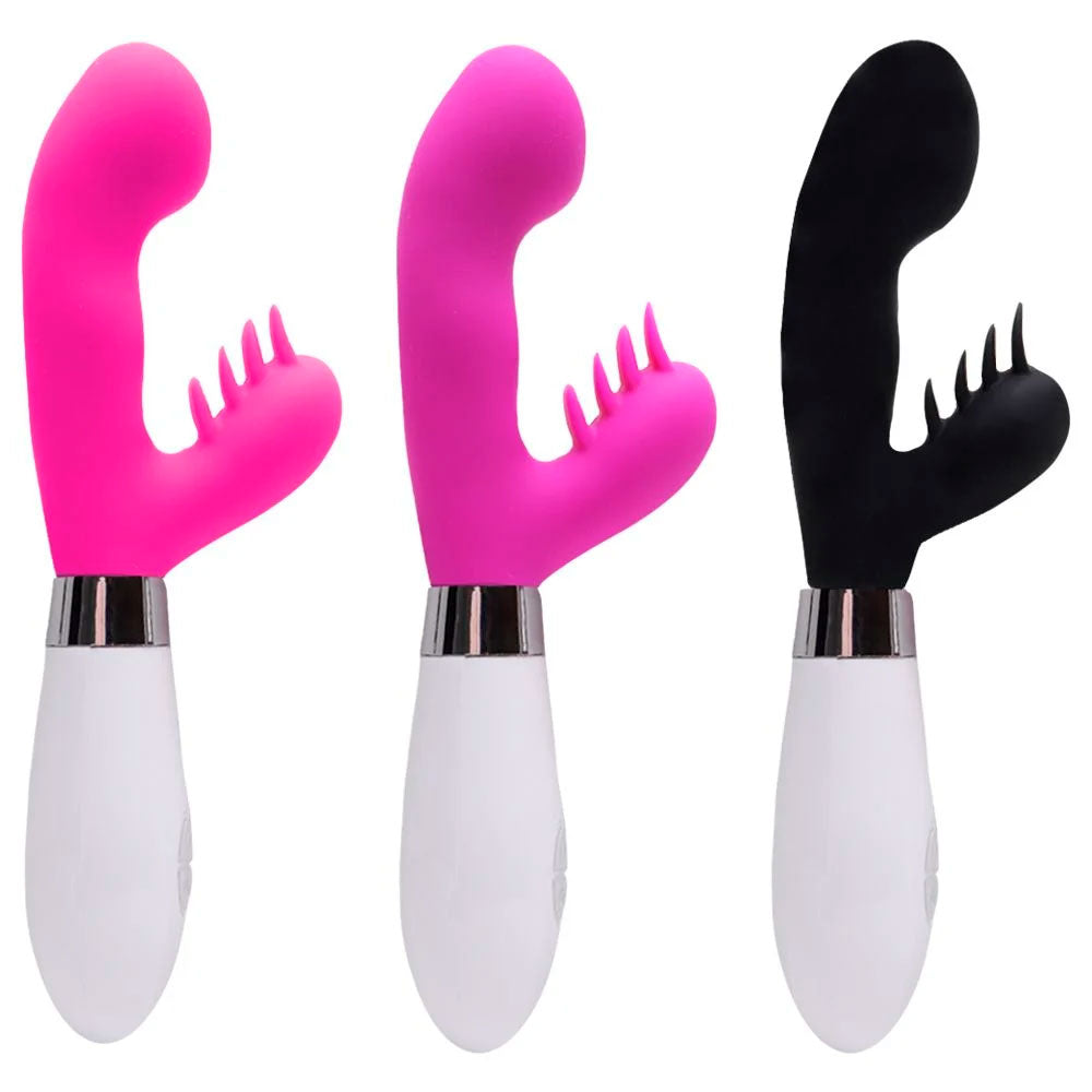 Vibrador Duplo Escalonado Aron com 10 Velocidades 21 cm x 4,3 cm