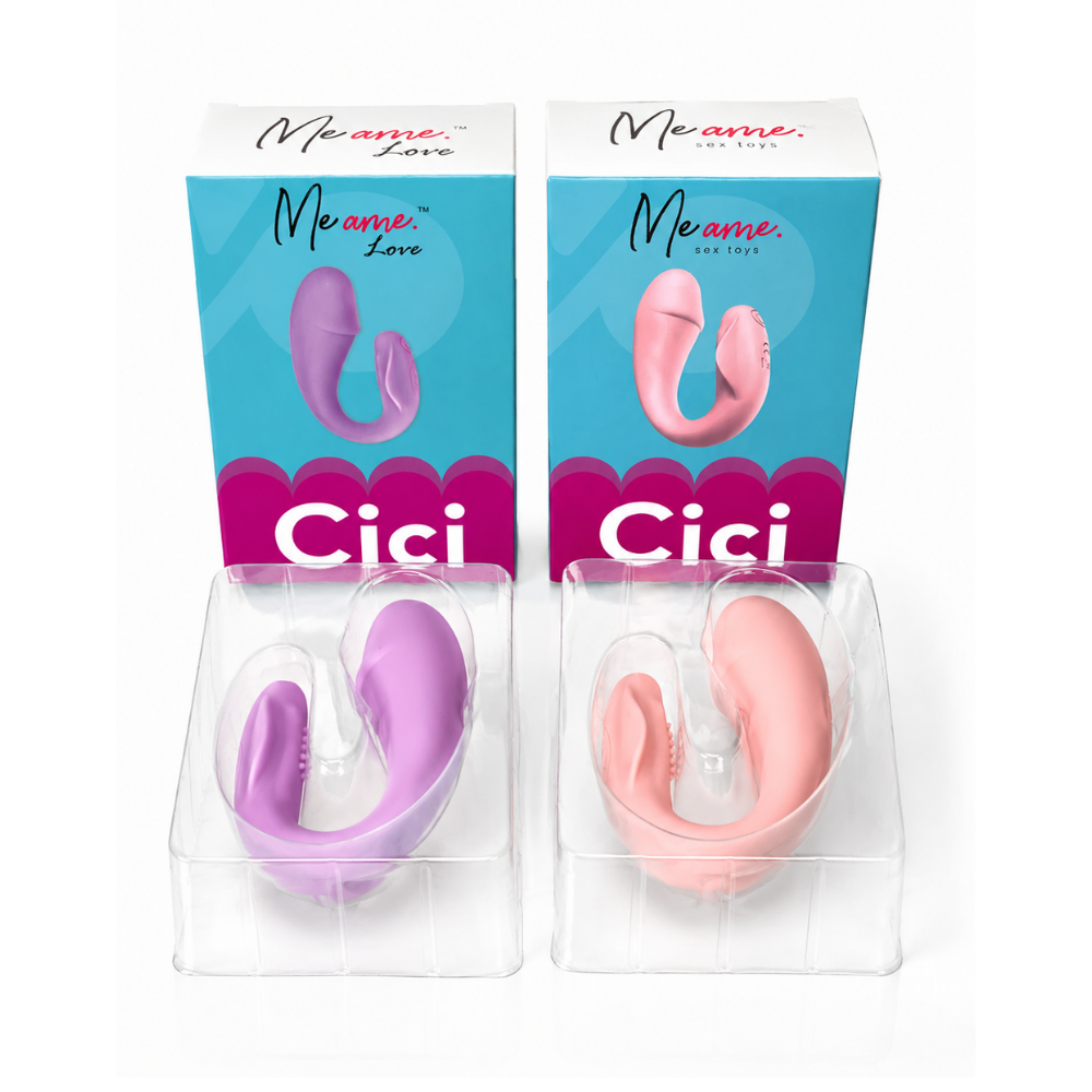 Vibrador de Casal em Formato de Glande Controle por Aplicativo