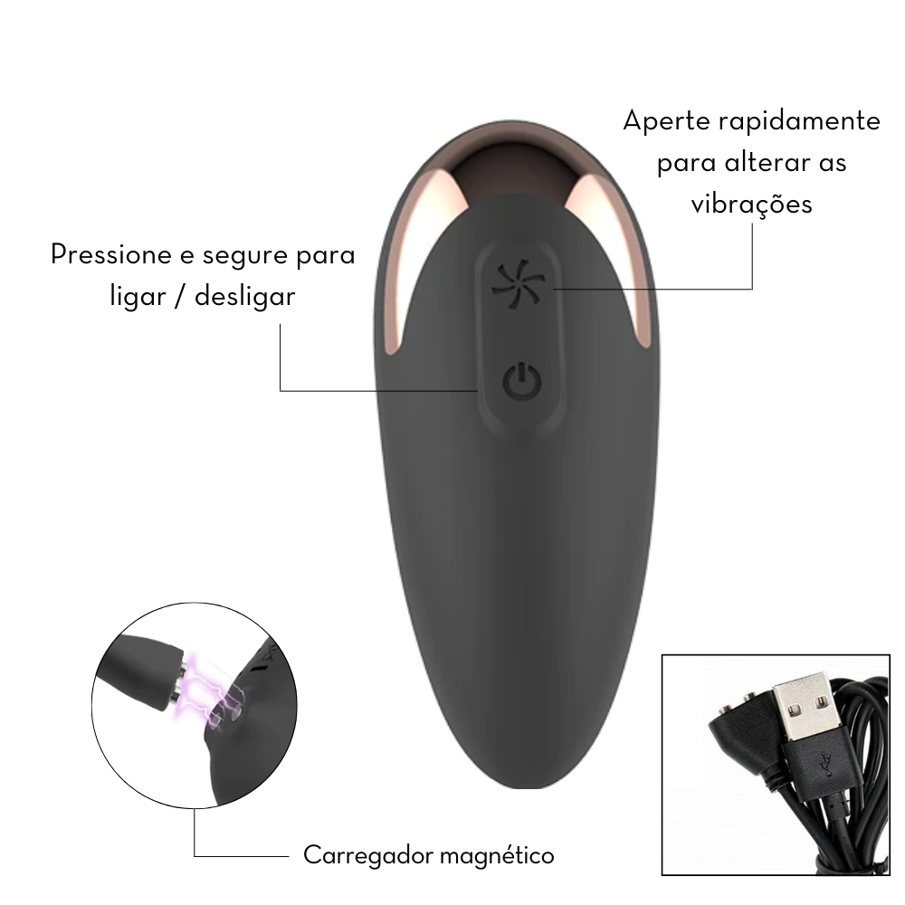Estimulador clitoriano por ondas de pressão Rita - Preto