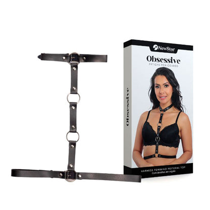 Harness Feminino com 4 Argolas Grandes