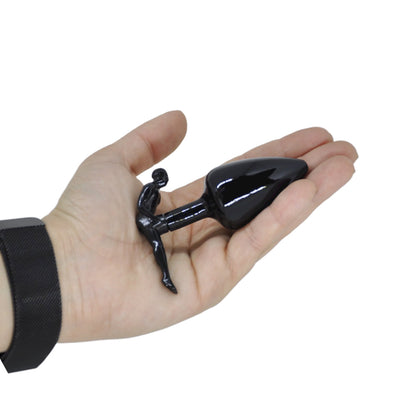 Plug Anal Man Slim Black de Metal 8,19 cm x 3 cm