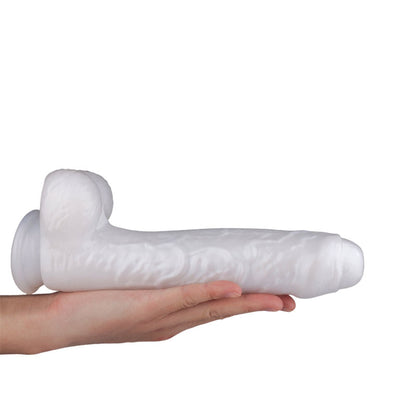 Prótese Peniana Realística com Prepúcio em Silicone com Ventosa 19 cm x 3,5 cm