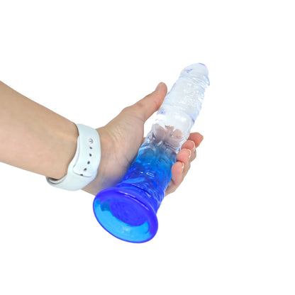 Prótese Peniana Silicone Transparente com Ventosa