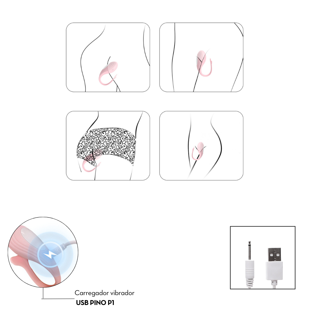Vibrador de Casal com Controle por Aplicativo
