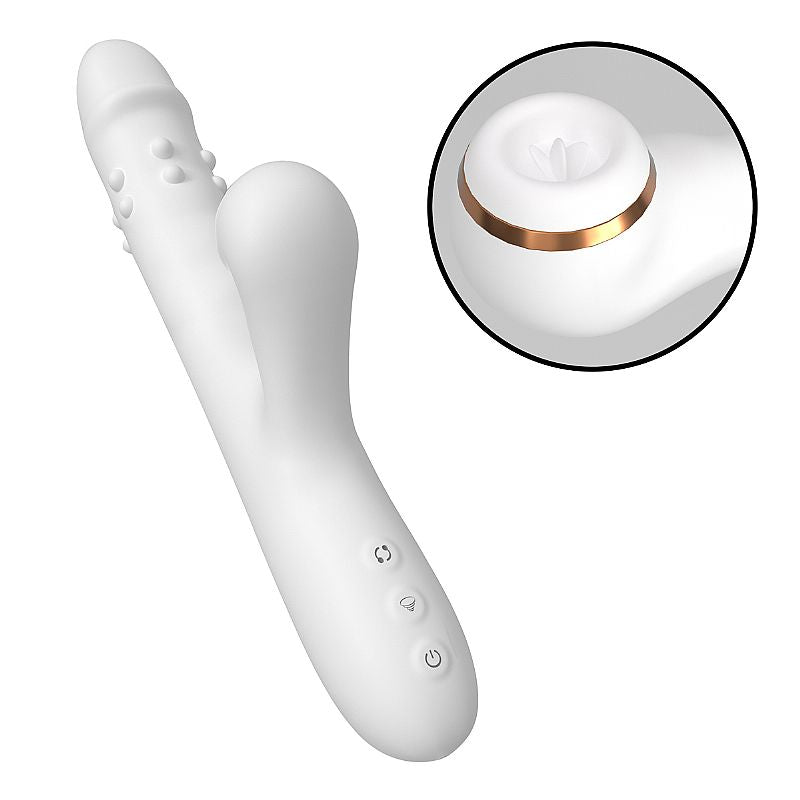 Vibrador de Ponto G e Clitóris com Vai e Vem de Esferas - SI