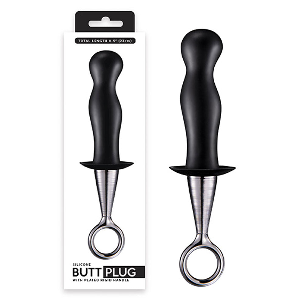 Butt Plug de Próstata com Alça de Metal