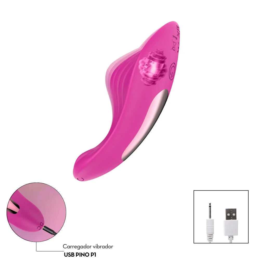 Vibrador de Calcinha - À Longa distância App - Celeste