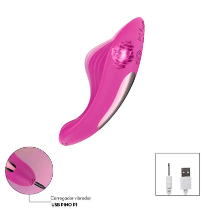 Vibrador de Calcinha - À Longa distância App - Celeste