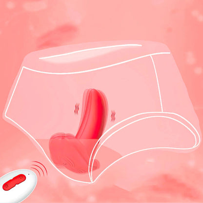 Vibrador Estimulador Ponto G e Clitóris Formato de Língua 2 em 1