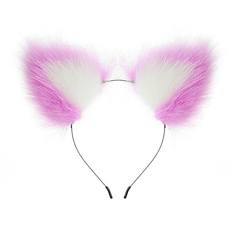 Kit Sado - Rabo de Raposa com Tiara de Orelhas - 4 Acessórios