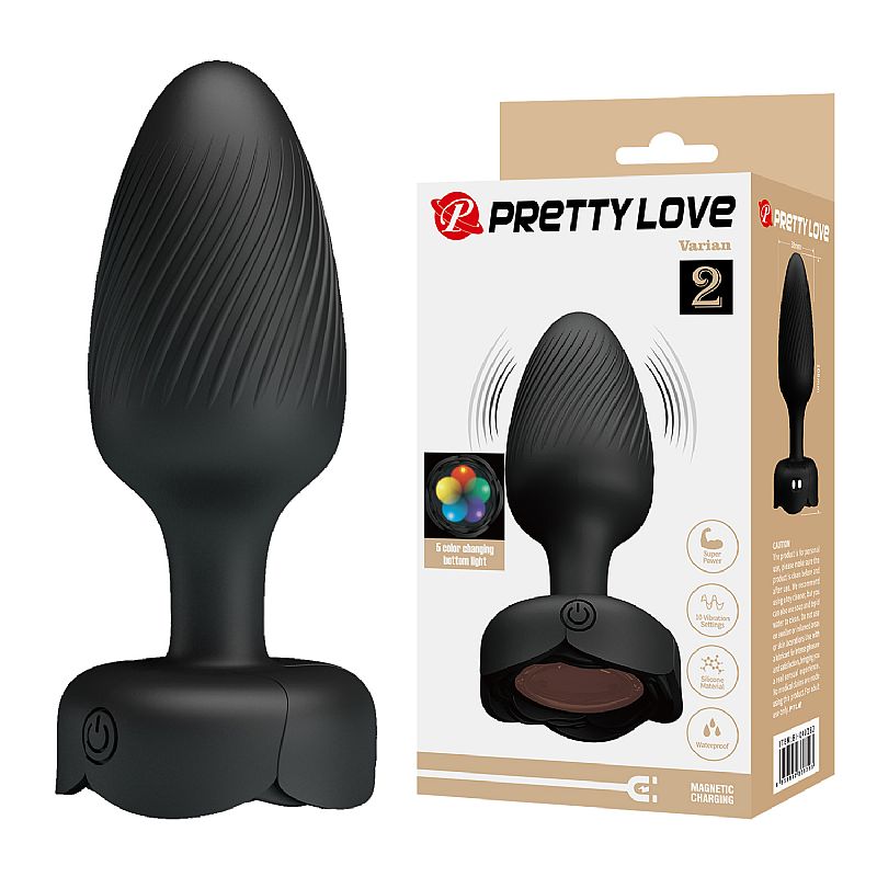 Plug Anal com Vibro / Luz de Led - Varian