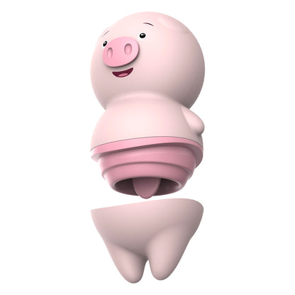 Vibrador Estimulador Clitoriano Com Língua em Formato Porquinho