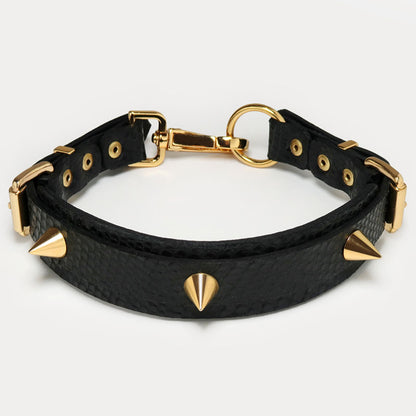 Coleira Choker Athena em Couro - Coleção Sado-Maso Secret Play