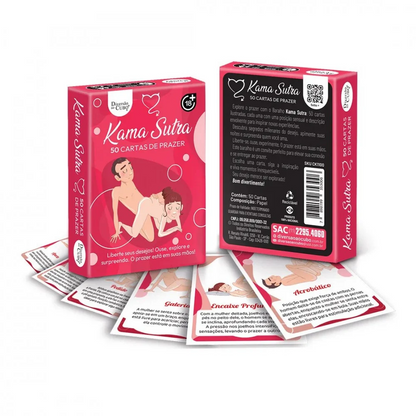 BARALHO KAMA SUTRA ILUSTRADO 50 CARTAS DIVERSÃO AO CUBO