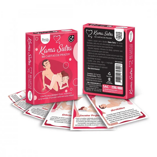 BARALHO KAMA SUTRA ILUSTRADO 50 CARTAS DIVERSÃO AO CUBO