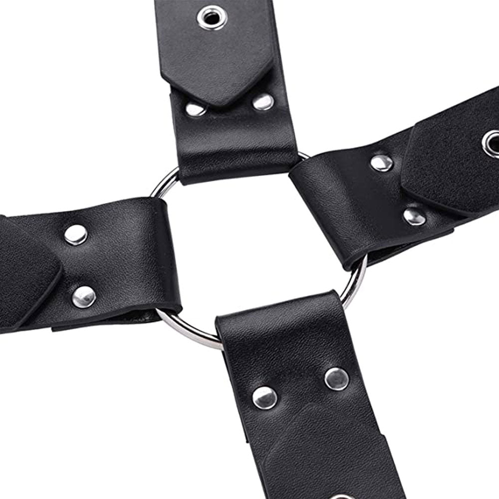 Harness Masculino em Couro - Gladiador
