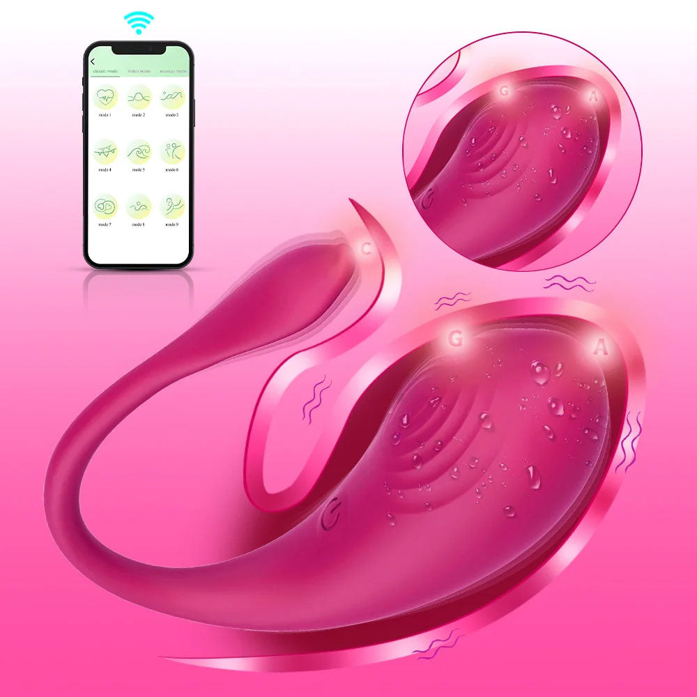 Vibrador de Casal Gota Controlado por Aplicativo