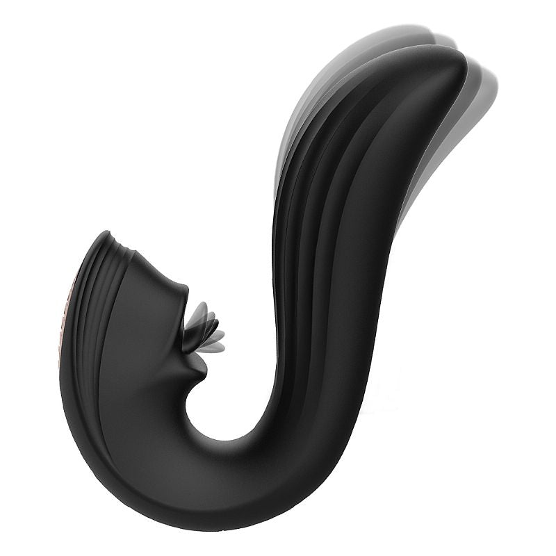 Vibrador de Ponto G e Clitóris com Língua - Velvet Kiss - S-Hande