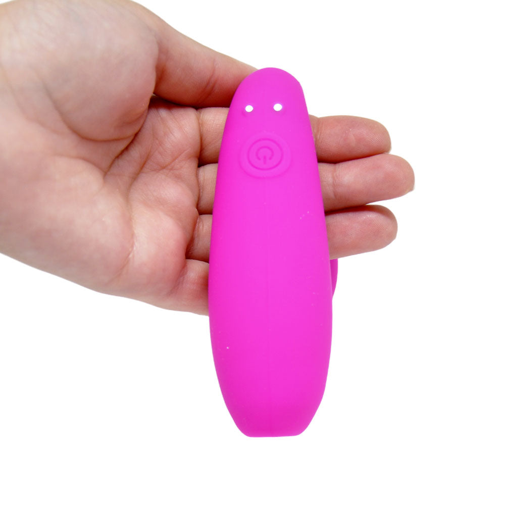 Estimulador Duplo em Silicone Macio Pulsador de Clitóris com Controle