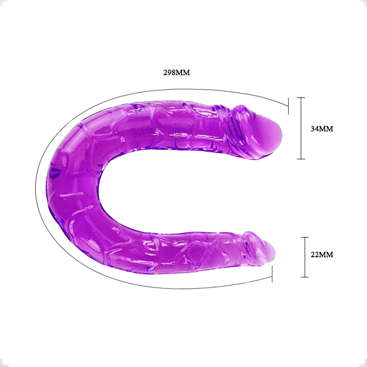 Dildo Realístico Duplo em Silicone Macio - Pênis Hawaiano