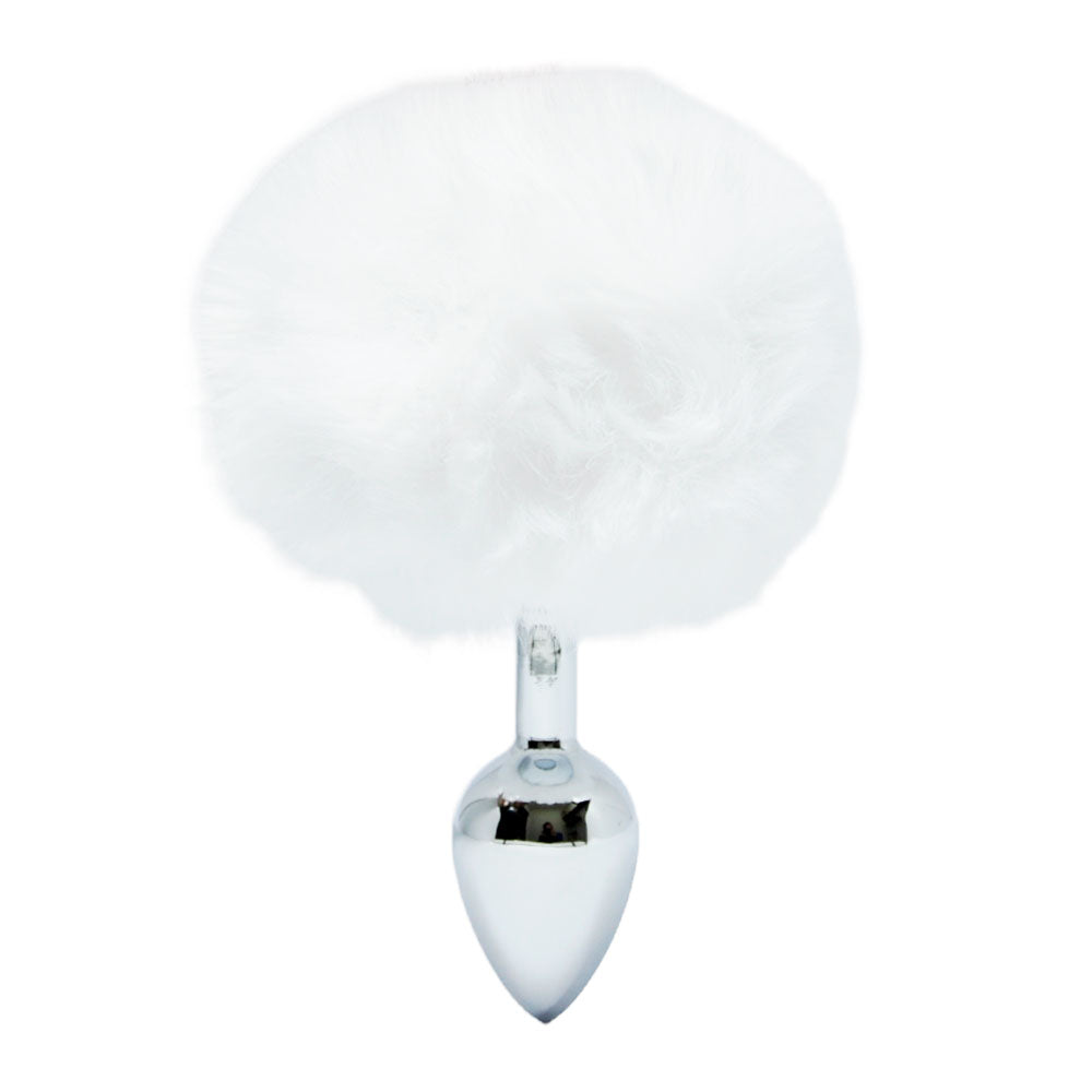 Plug Anal em Metal com Pompom - P