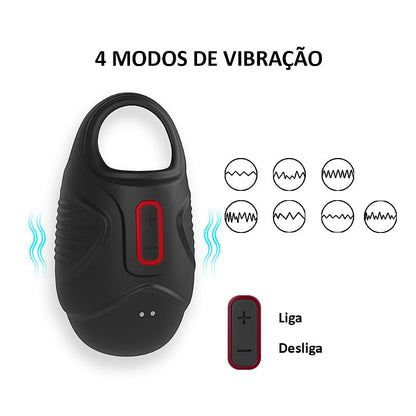 Anel Peniano com vibrador de escroto - Egg Pro - SI