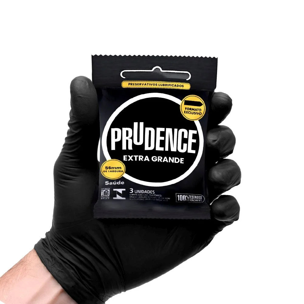 Preservativo Extra Grande Prudence com 3 Unidades