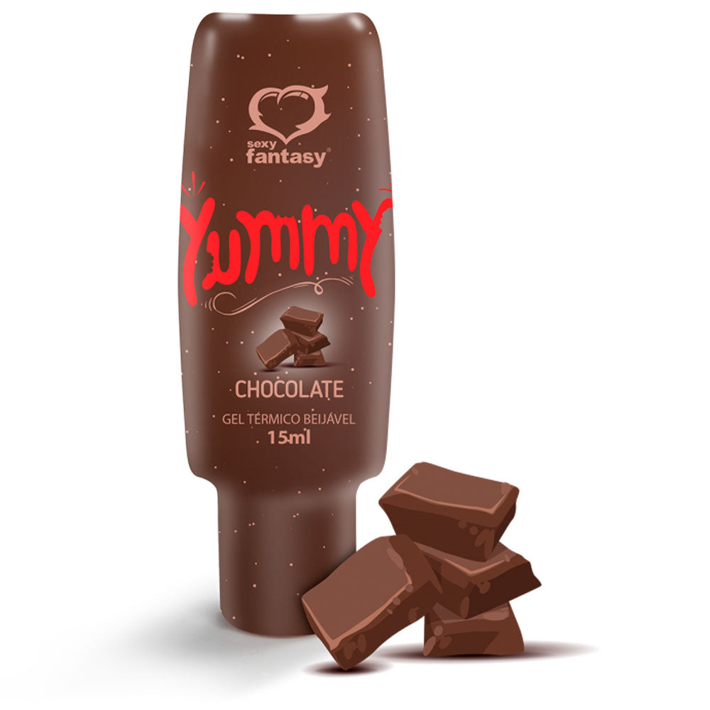 Excitante yummy gel termico que esquenta esfria beijavel 15ml