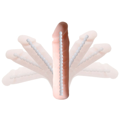 Cinta em Elastano com Pênis Articulável em Cyberskin Ultra Passionate Harness 22 cm x 4,5 cm