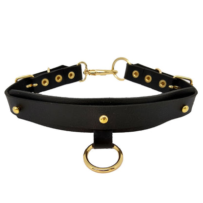 Gargantilha de Luxo com Argola Dourada