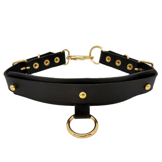 Gargantilha de Luxo com Argola Dourada